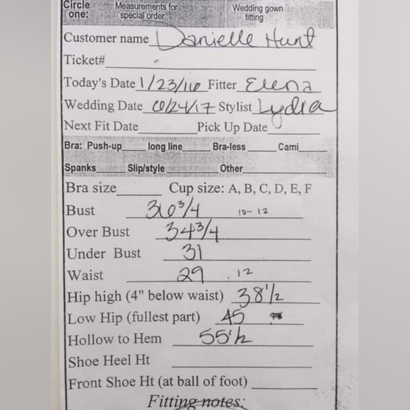 Londyn Gown (altered size 12) by Hayley Paige - Picture 9 of 10